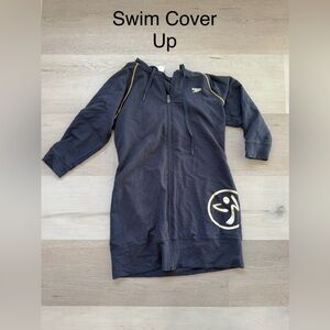 Zumba Fitness Kids Swim Cover Up - Black and Gold